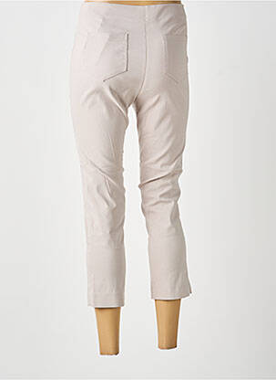 Pantacourt stretch taille normale gris LAUREN VIDAL femme
