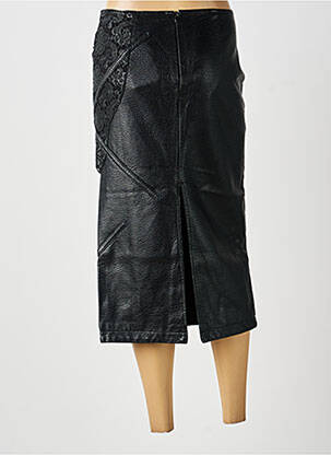 Jupe longue fermeture zippée au dos noir DANIELA DALLAVALLE femme