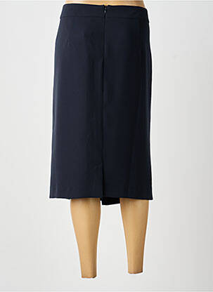 Jupe mi-longue coupe droite bleu DIANE LAURY femme