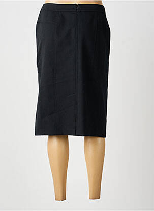 Jupe mi-longue taille à pinces noir GELCO femme