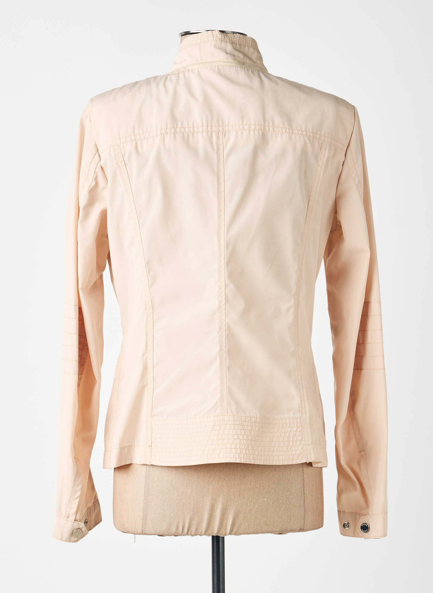 Veste casual col rond beige GEOX femme