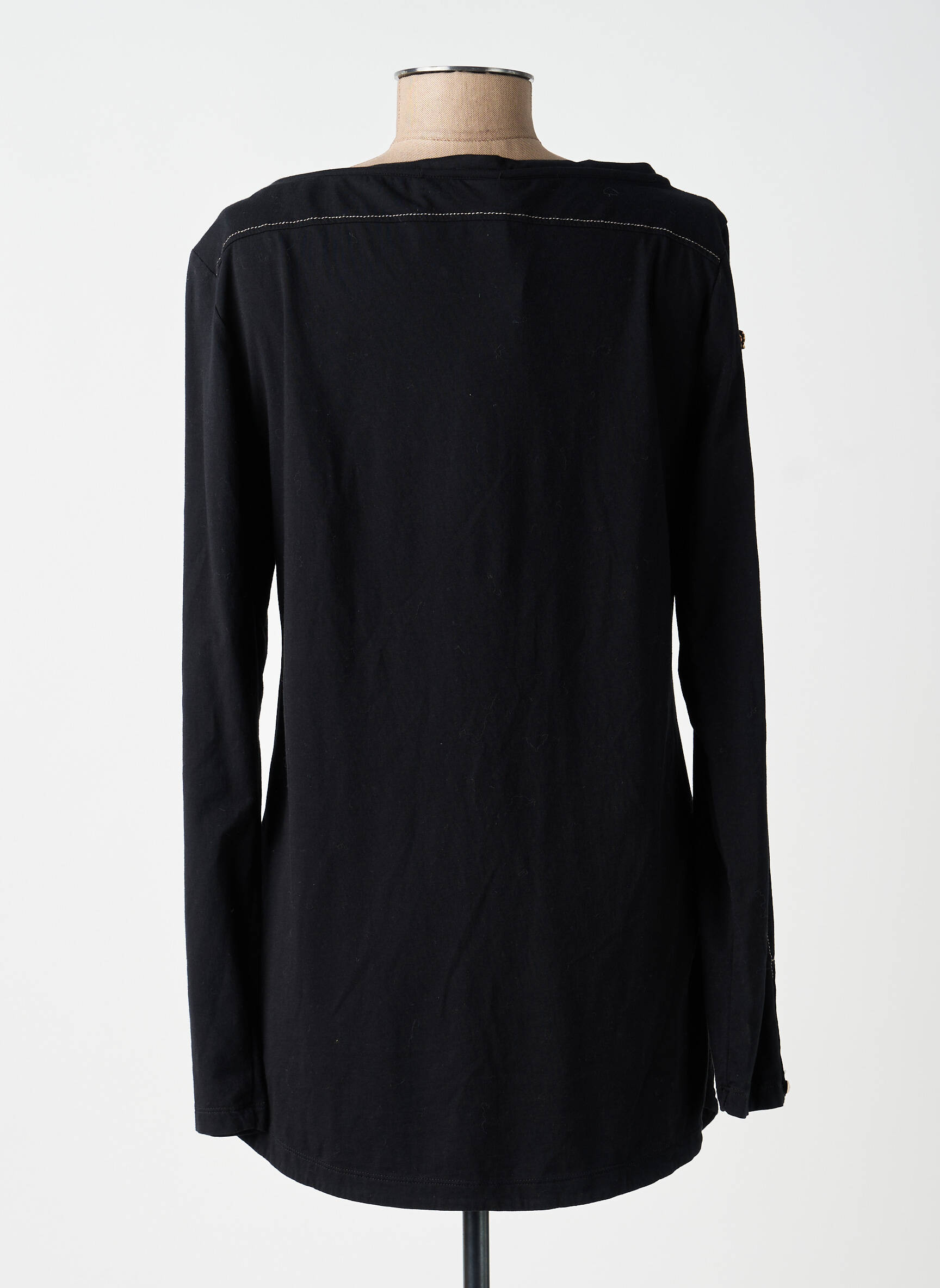 Top manches longues manches longues noir ELISA CAVALETTI femme