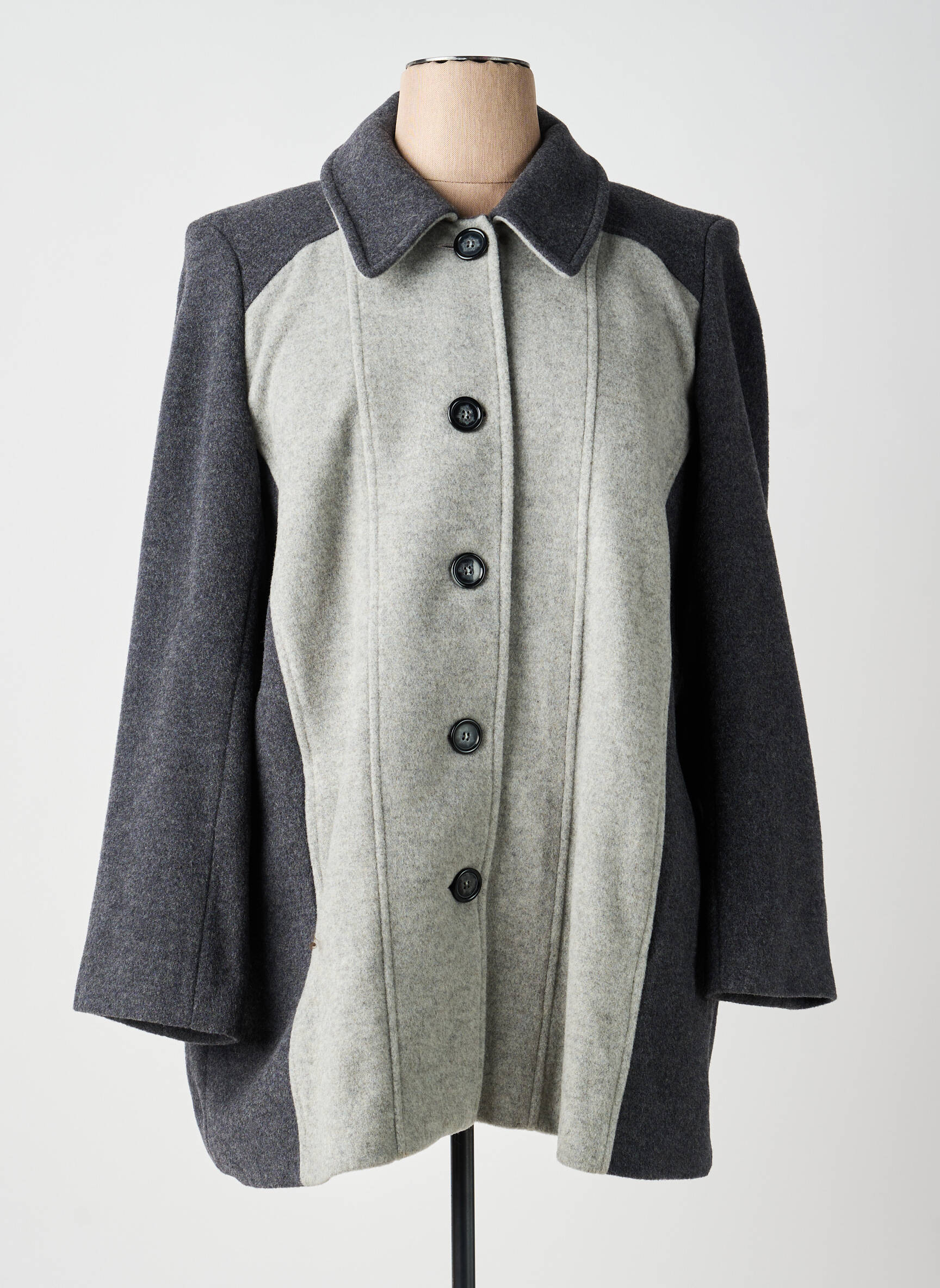 Veste casual coupe droite gris PAUL MATIS femme