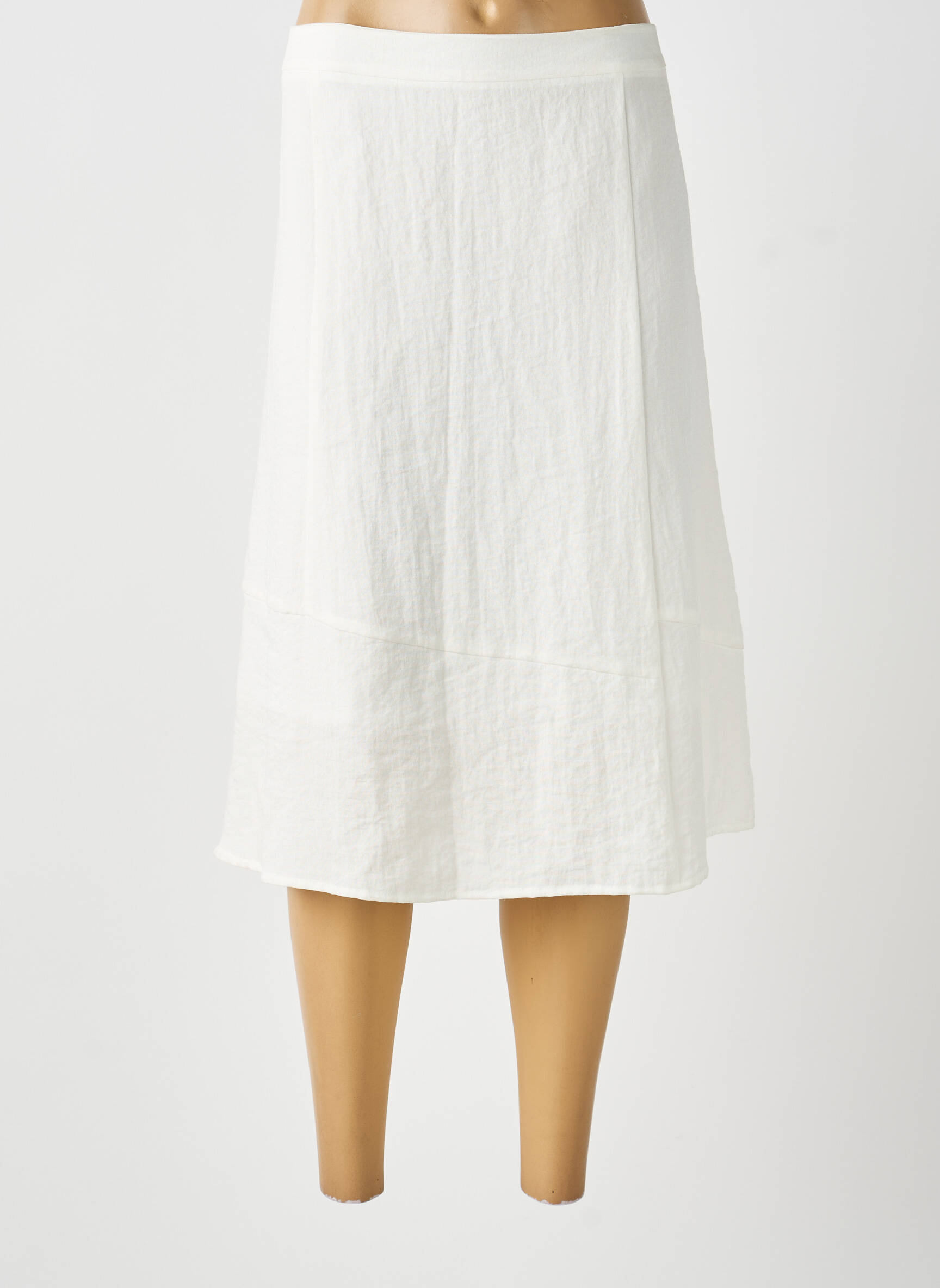 Jupe mi-longue coupe évasée beige DIANE LAURY femme