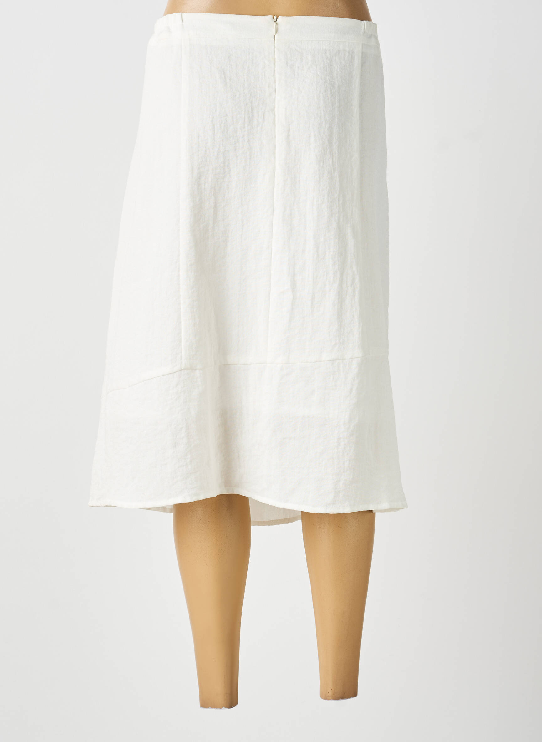 Jupe mi-longue coupe évasée beige DIANE LAURY femme
