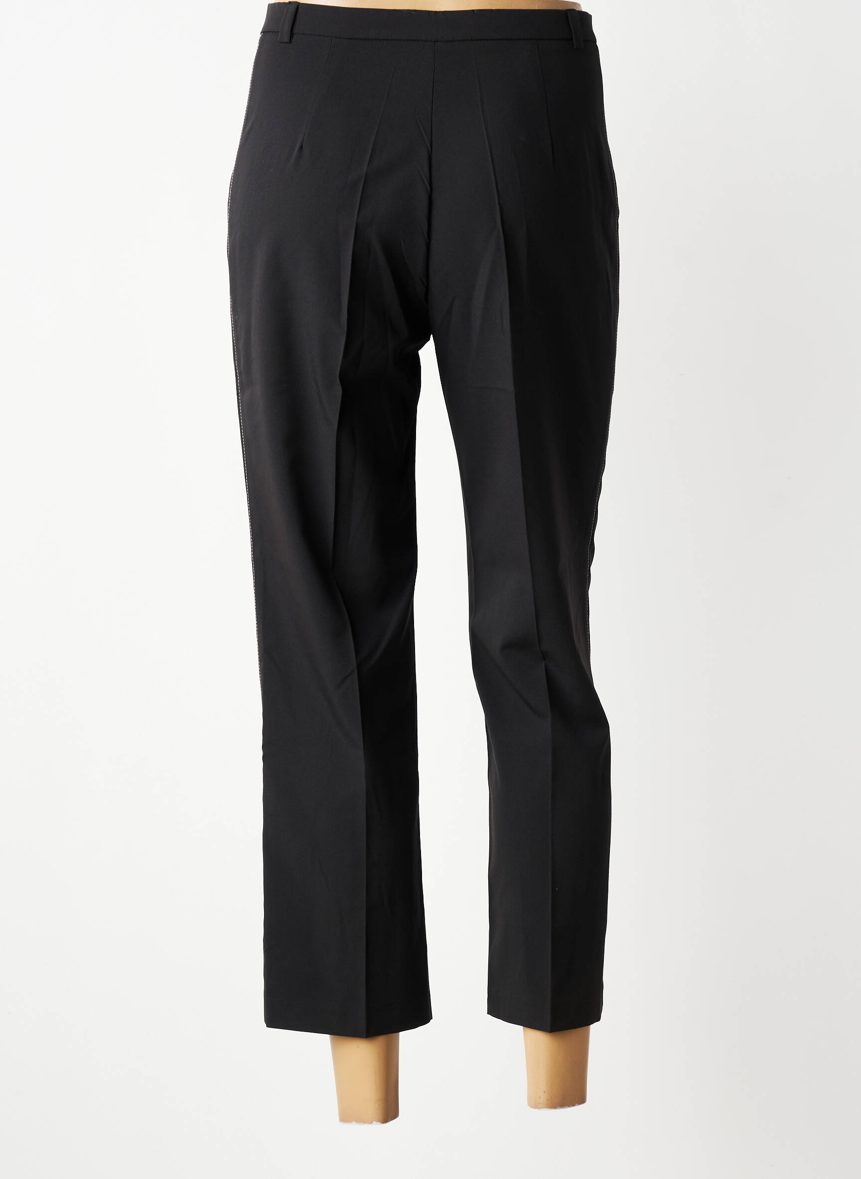 Pantalon 7/8 stretch taille normale noir MULTIPLES femme