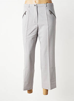 Pantalon 7/8 stretch taille normale gris MULTIPLES femme