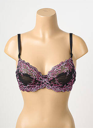 Soutien-gorge légère et transparente haut soutien-gorge emboitant noir WACOAL femme