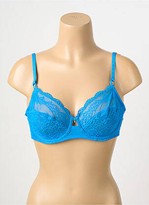 Soutien-gorge tissage dentelle haut soutien-gorge emboitant bleu WACOAL femme