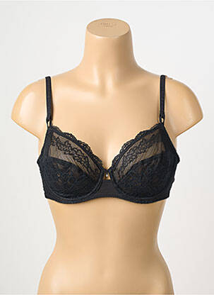Soutien-gorge tissage dentelle haut soutien-gorge emboitant noir WACOAL femme