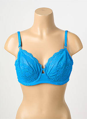 Soutien-gorge tissage dentelle haut soutien-gorge emboitant bleu WACOAL femme