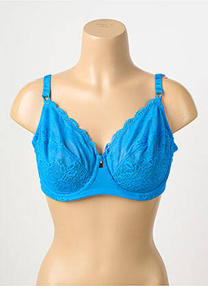 Soutien-gorge tissage dentelle haut soutien-gorge emboitant bleu WACOAL femme