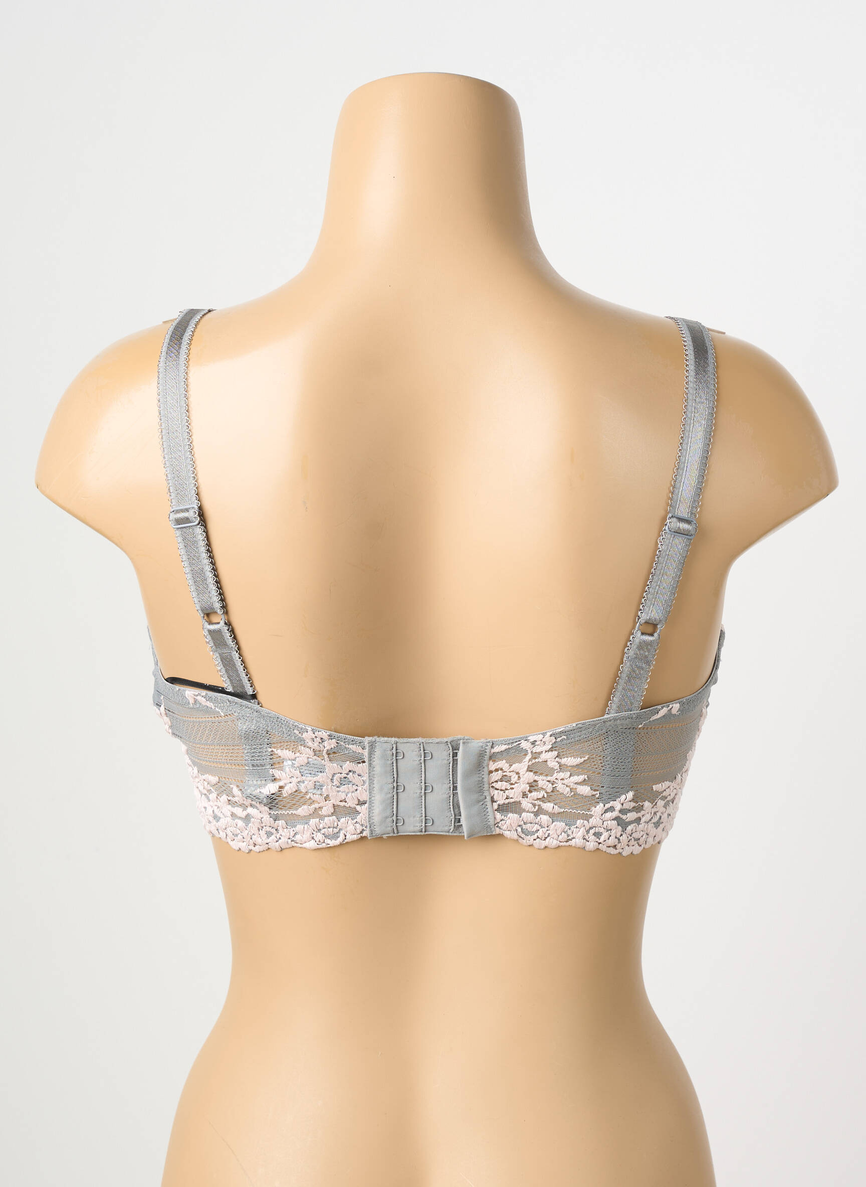 Soutien-gorge tissage dentelle haut soutien-gorge emboitant gris WACOAL femme