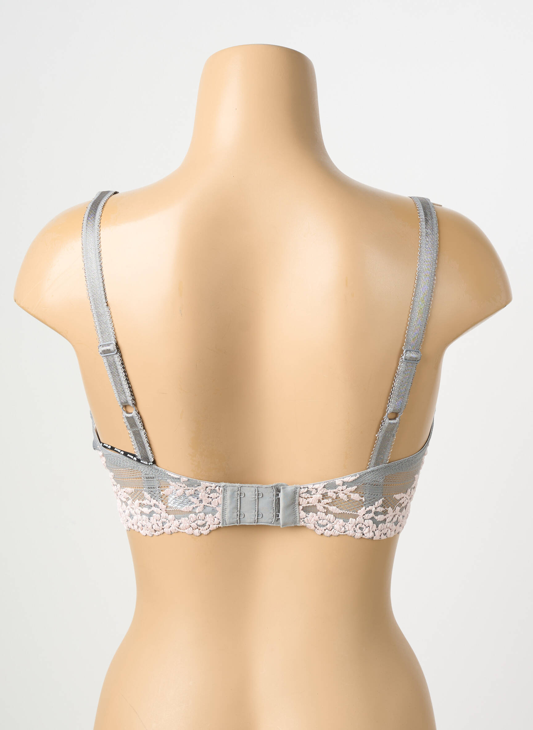 Soutien-gorge tissage dentelle haut soutien-gorge emboitant gris WACOAL femme