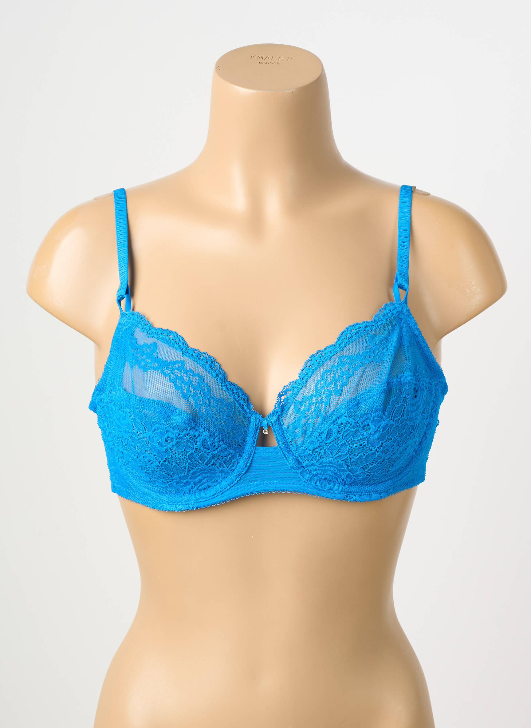 Soutien-gorge tissage dentelle haut soutien-gorge emboitant bleu WACOAL femme