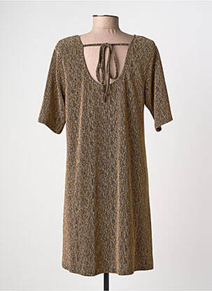 Robe mi-longue manches courtes manches courtes or MOLLY BRACKEN femme