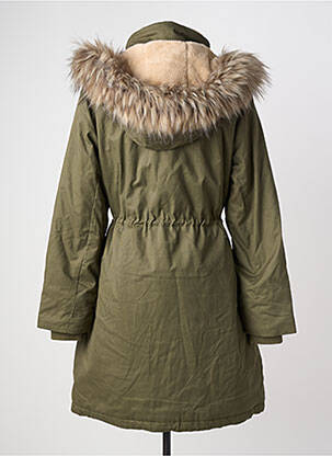 Parka finition intérieure doublure polaire a capuche vert CREAM femme