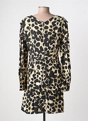 Robe courte fermeture zippée au dos manches longues noir MOLLY BRACKEN femme