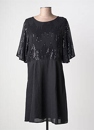 Robe courte manches longues manches longues noir MOLLY BRACKEN femme