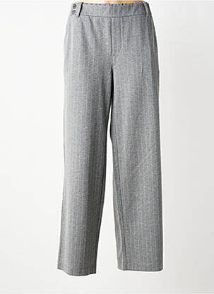 Pantalon droit taille élastique taille normale gris STREET ONE femme