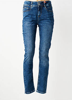 Jeans coupe slim taille haute taille haute bleu STREET ONE femme