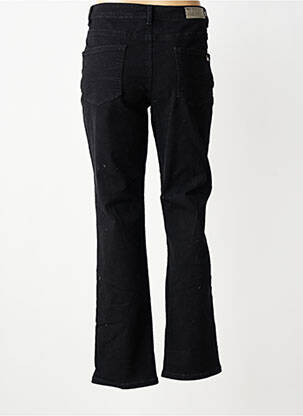 Jeans coupe droite broderie rivets taille haute noir LPB LES PETITES BOMBES  femme