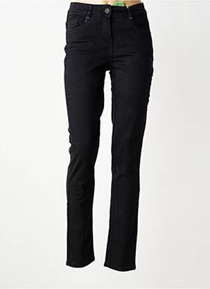 Jeans coupe slim taille haute taille haute noir CECIL femme