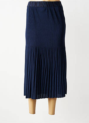 Jupe longue tissage plissé bleu STREET ONE femme