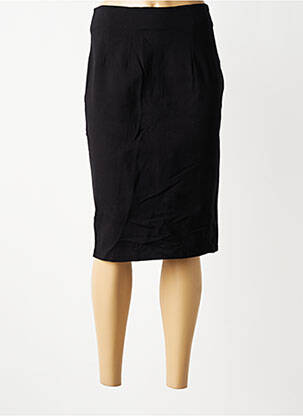 Jupe mi-longue taille à pinces noir RINASCIMENTO femme