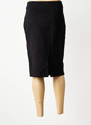 Jupe mi-longue taille à pinces noir RINASCIMENTO femme