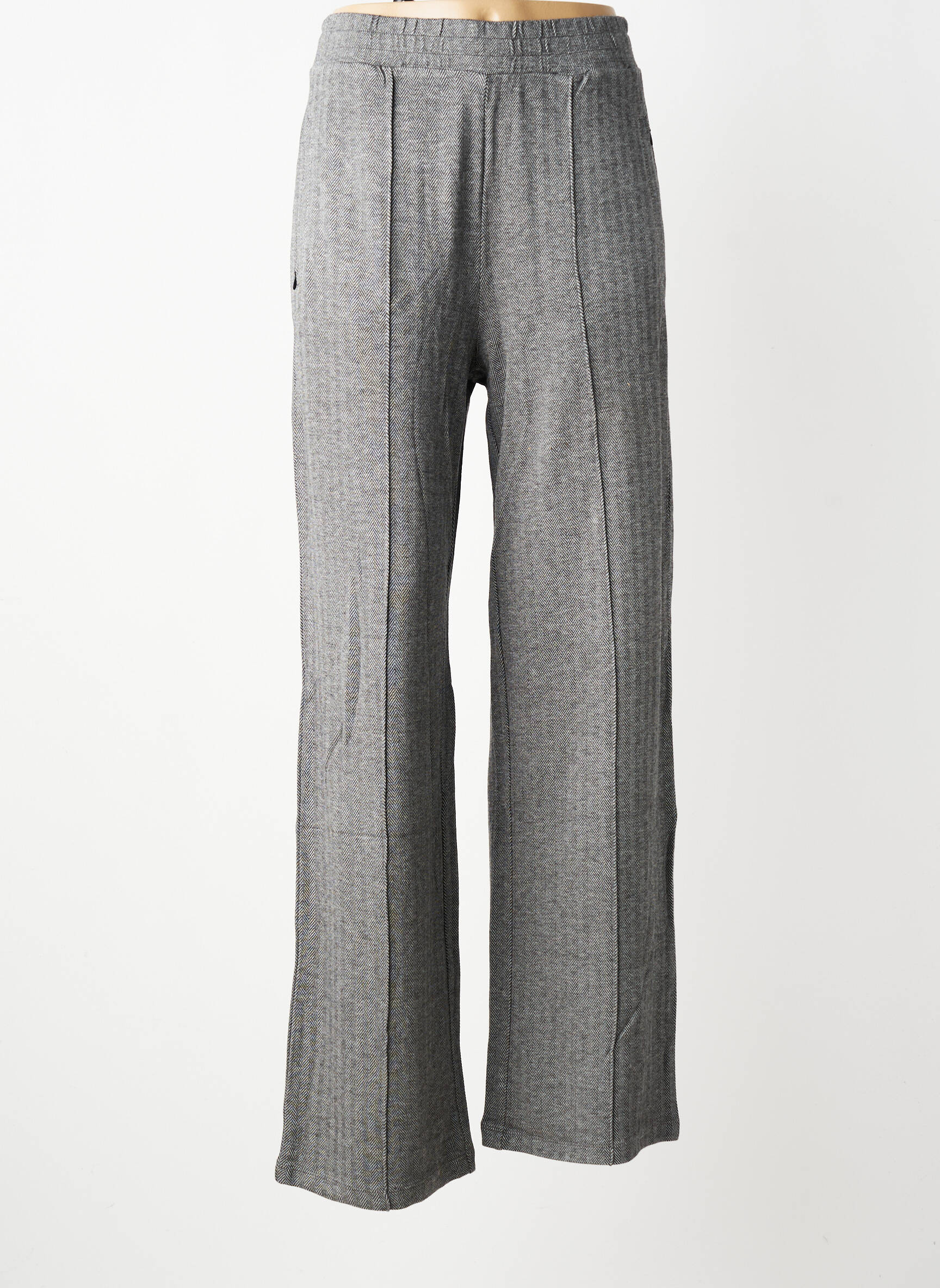Pantalon droit stretch taille normale gris GARCIA femme