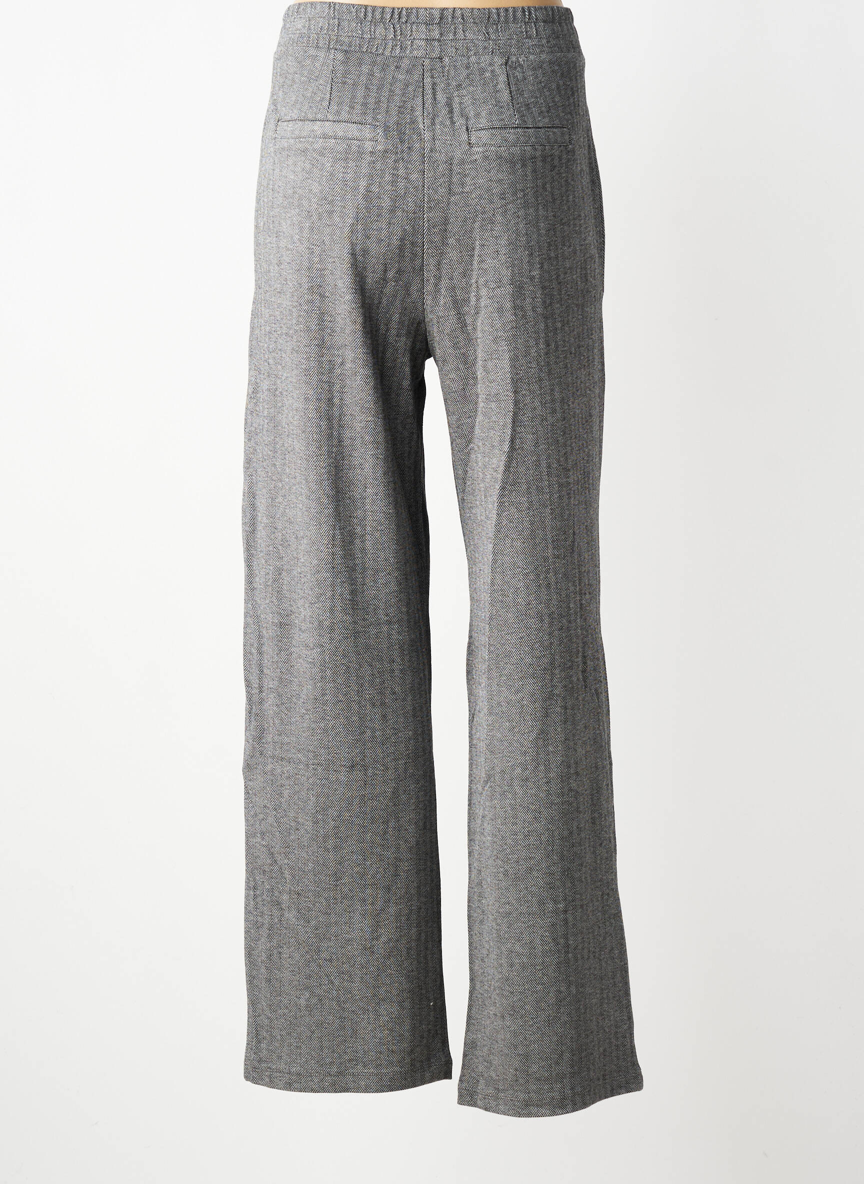 Pantalon droit stretch taille normale gris GARCIA femme
