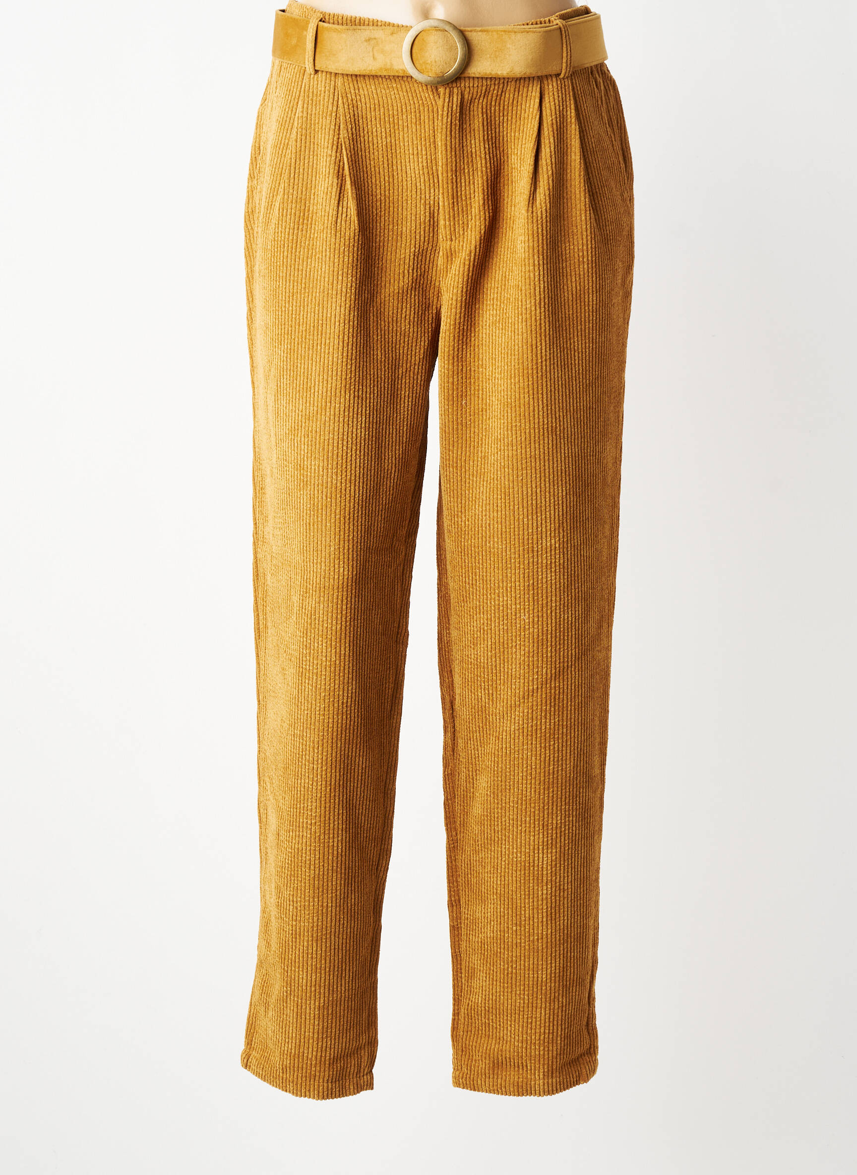 Pantalon droit stretch taille normale beige MOLLY BRACKEN femme