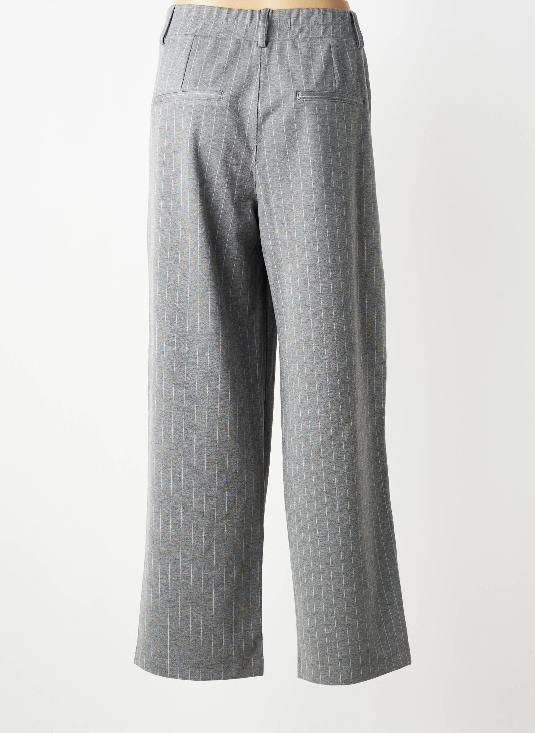 Pantalon droit taille élastique taille normale gris STREET ONE femme