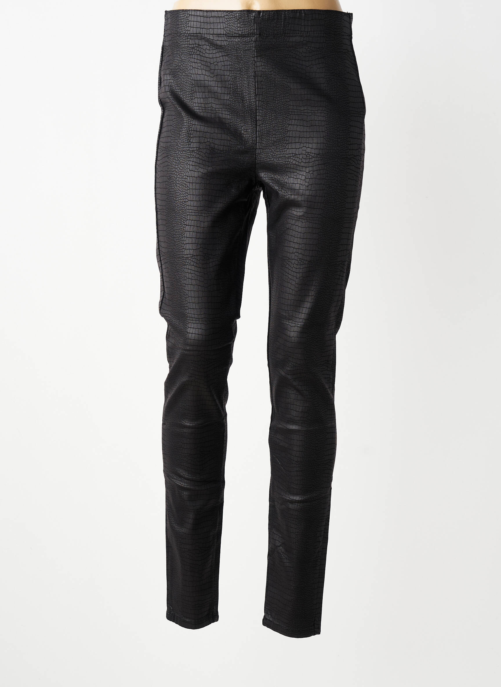 Legging effet matière satinée taille normale noir CREAM femme