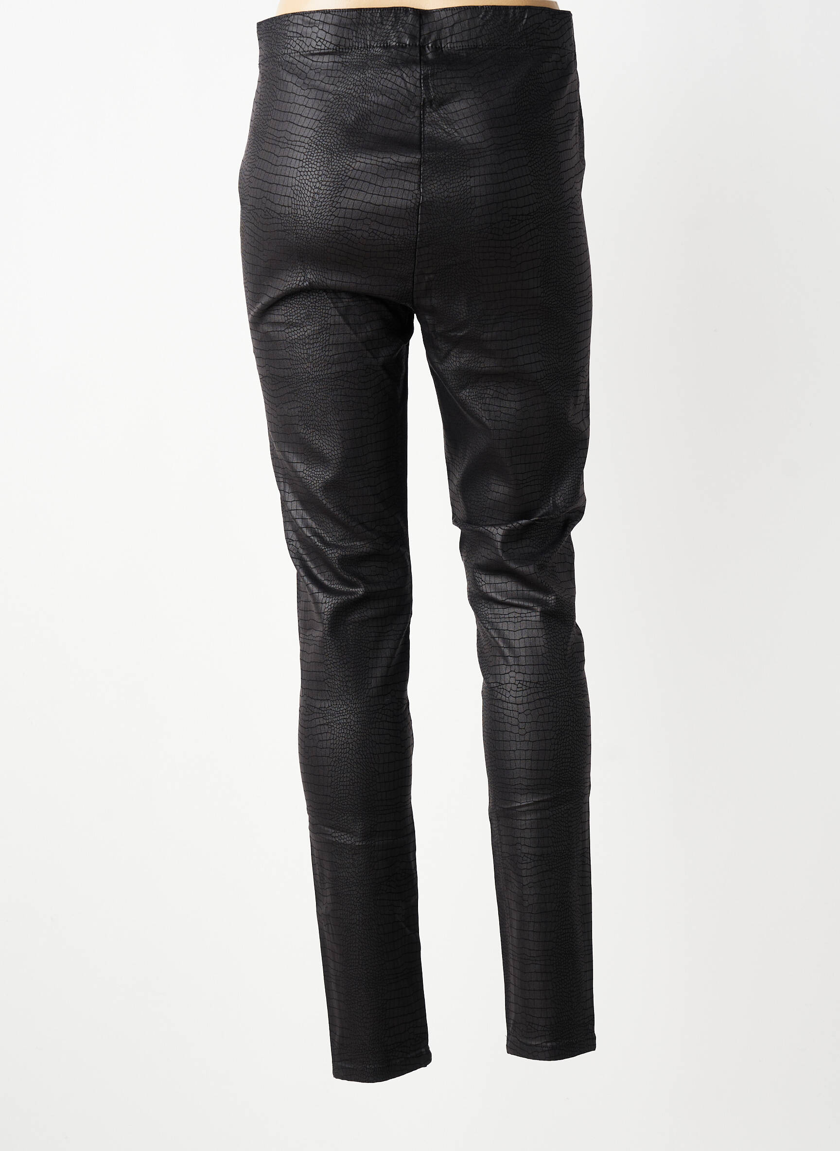 Legging effet matière satinée taille normale noir CREAM femme