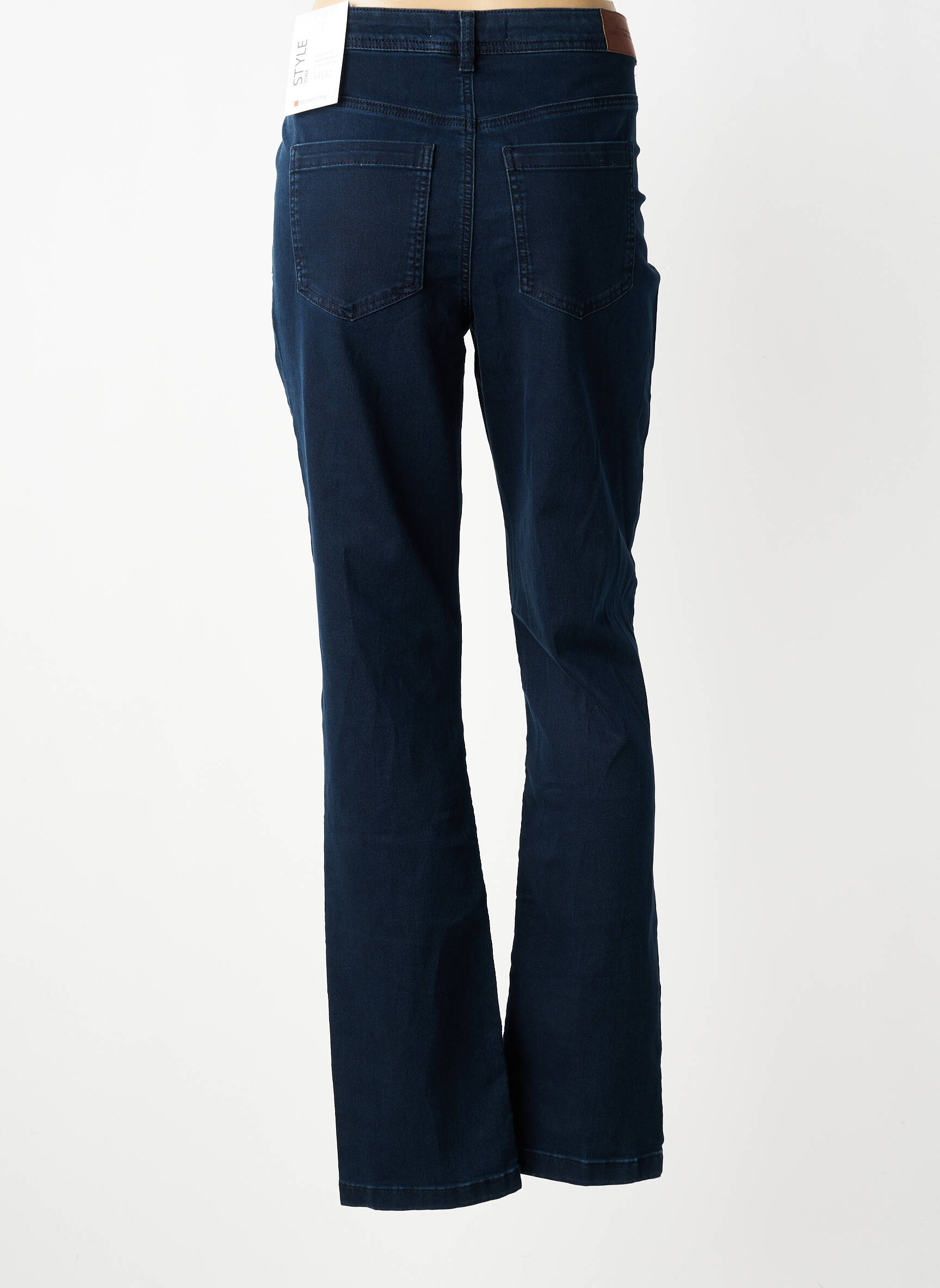 Jeans coupe droite stretch taille normale bleu STREET ONE femme