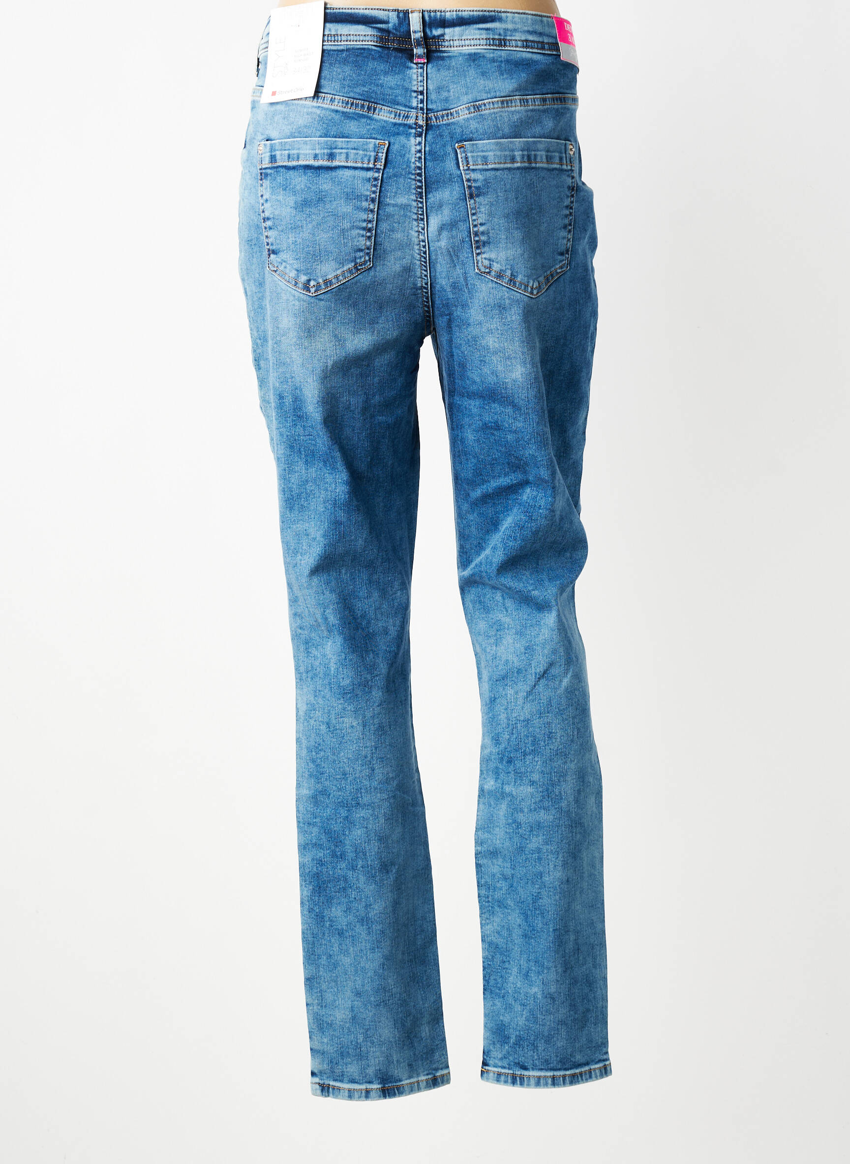 Jeans coupe slim taille haute taille haute bleu STREET ONE femme