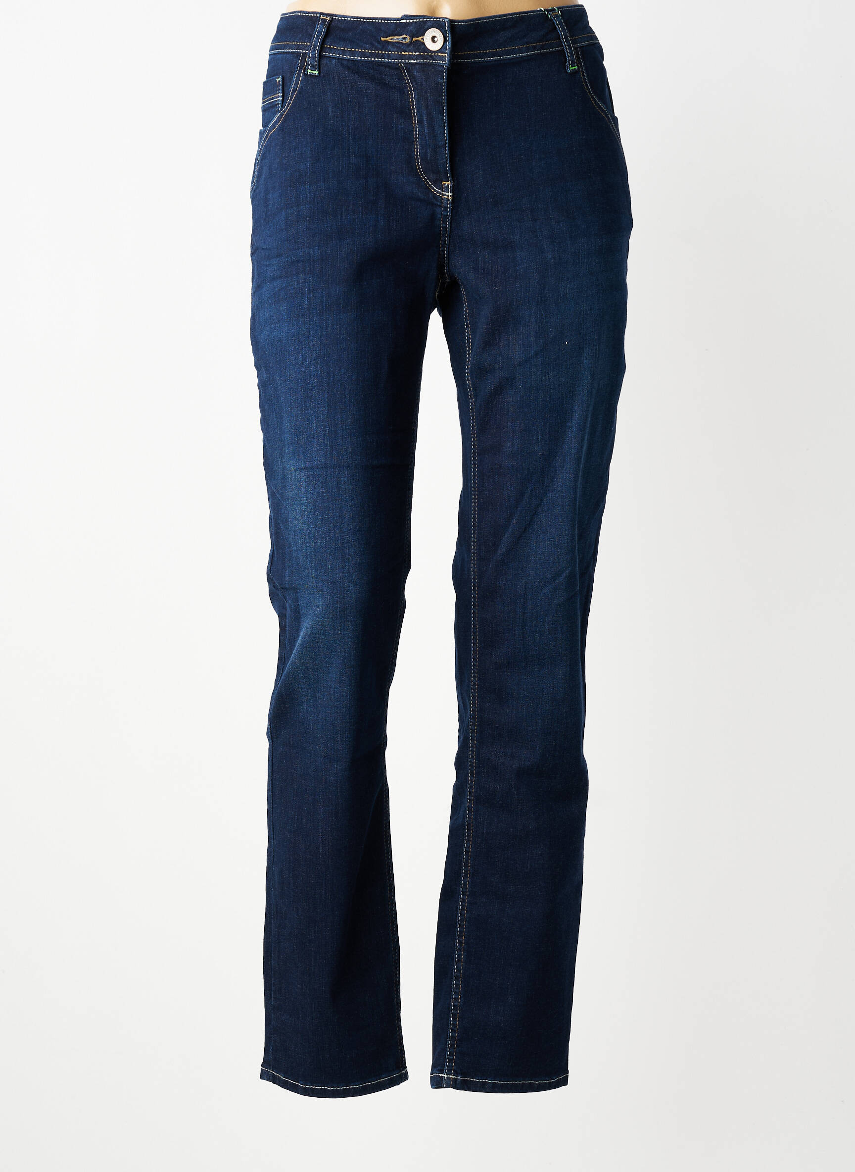 Jeans coupe slim taille normale taille normale bleu CECIL femme