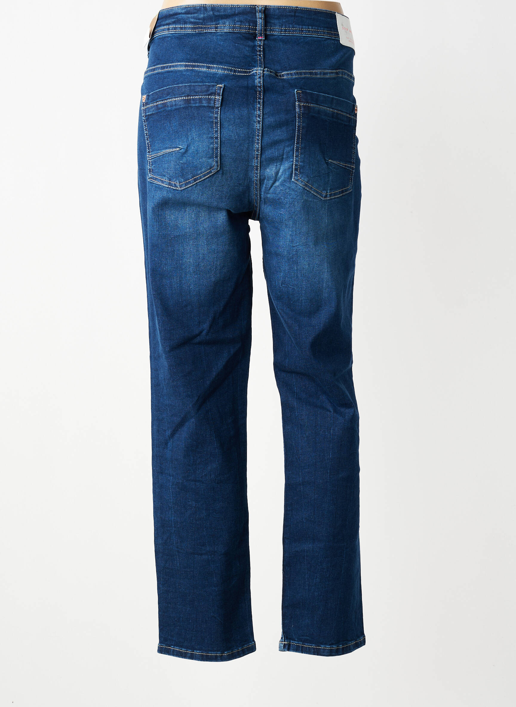 Jeans coupe slim taille haute taille haute bleu CECIL femme