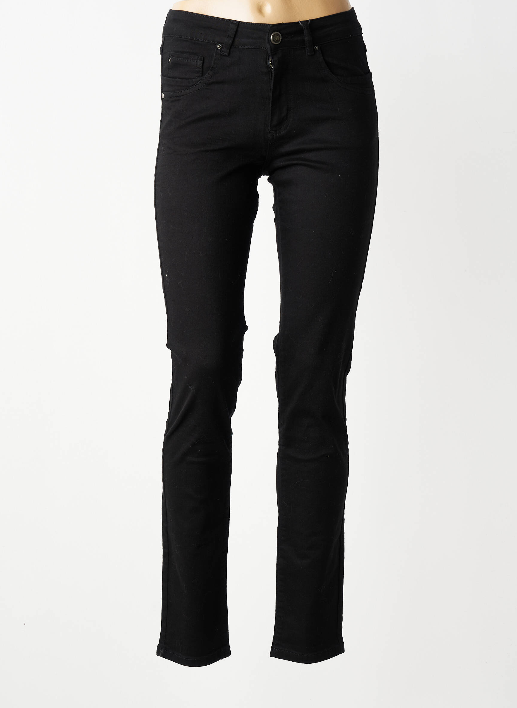 Jeans skinny taille haute taille haute noir PARA MI femme