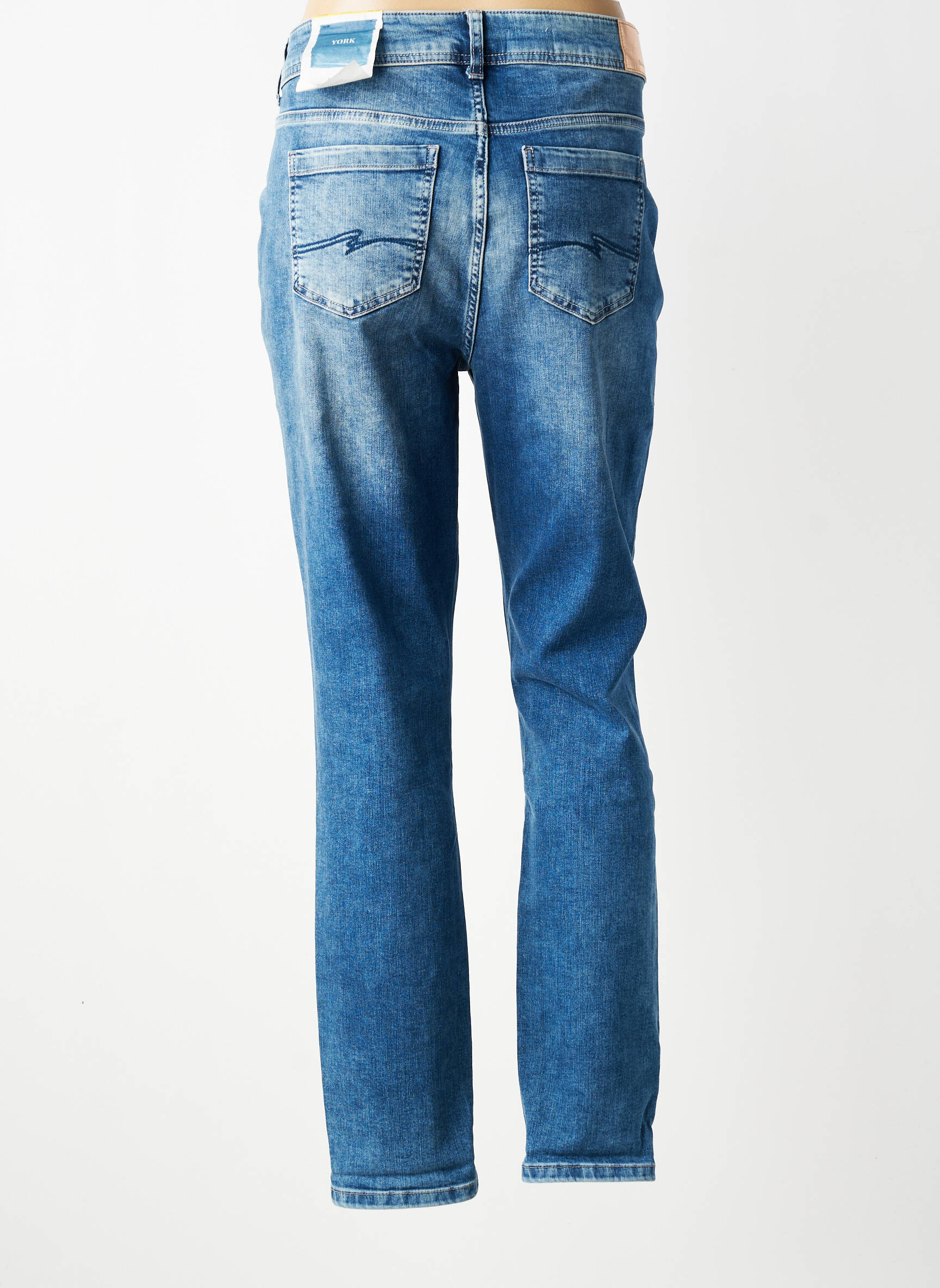 Jeans coupe droite taille haute taille haute bleu STREET ONE femme