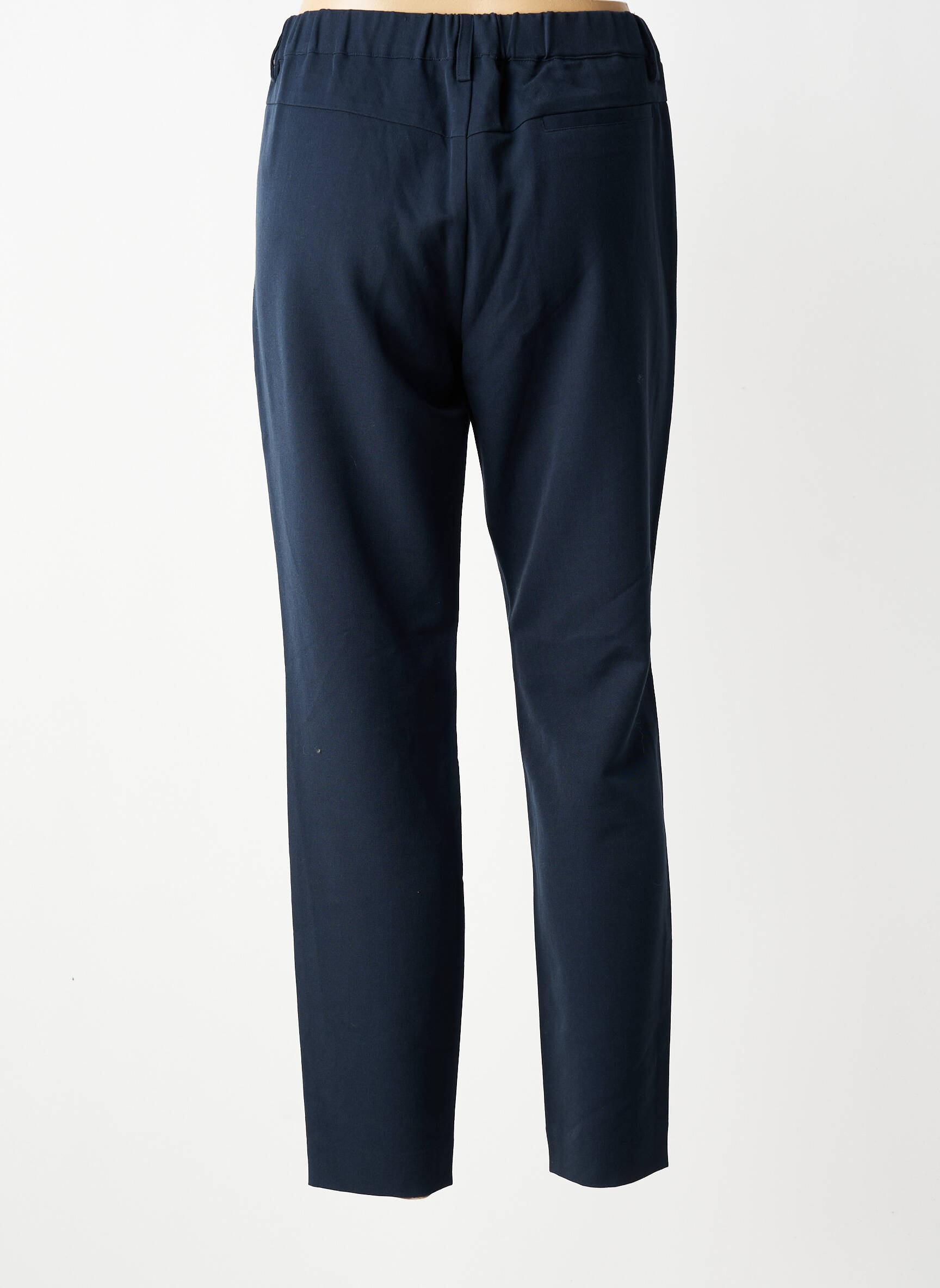 Pantalon 7/8 taille à pinces taille normale bleu CREAM femme
