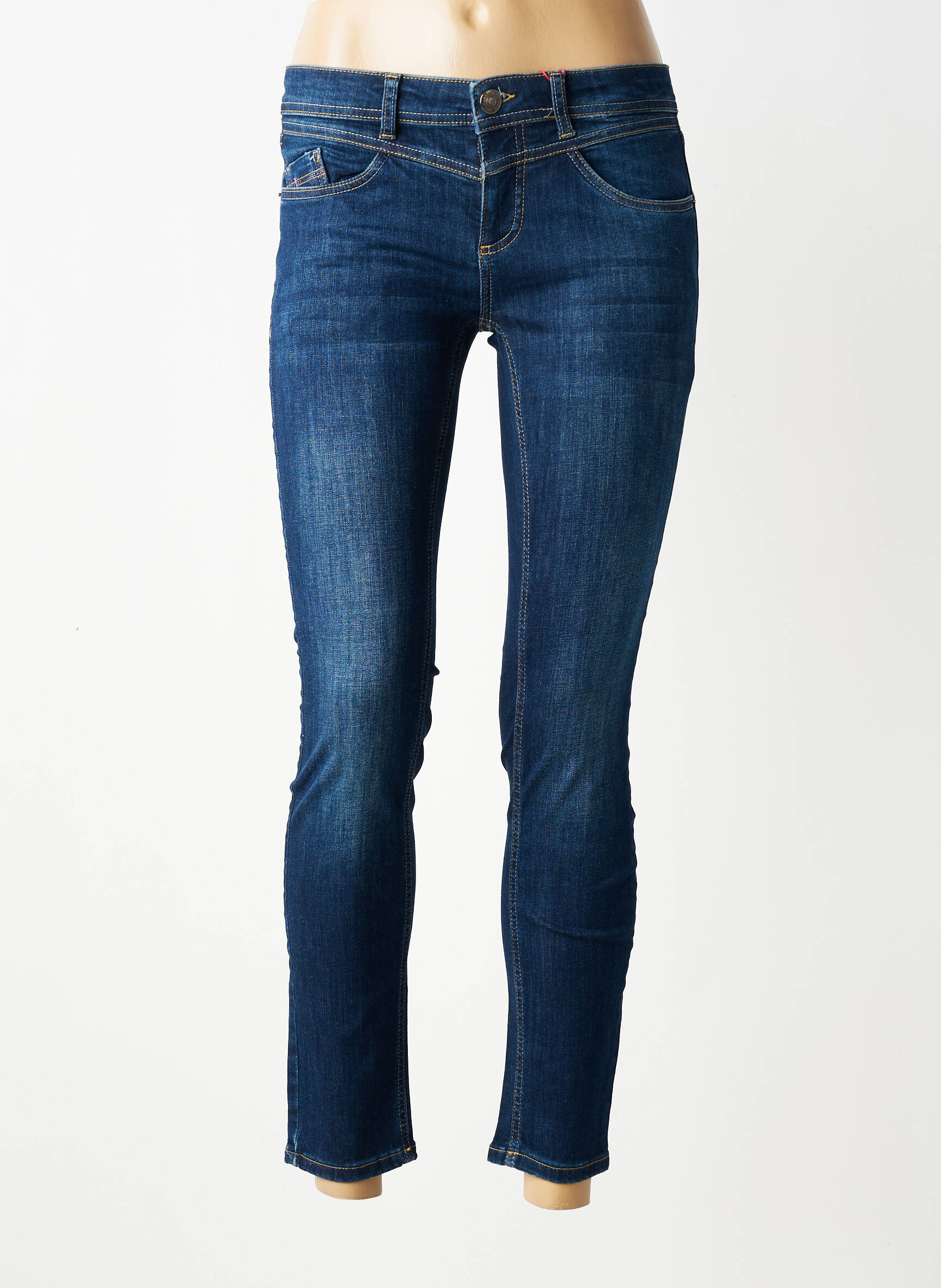 Jeans coupe slim stretch taille normale bleu STREET ONE femme