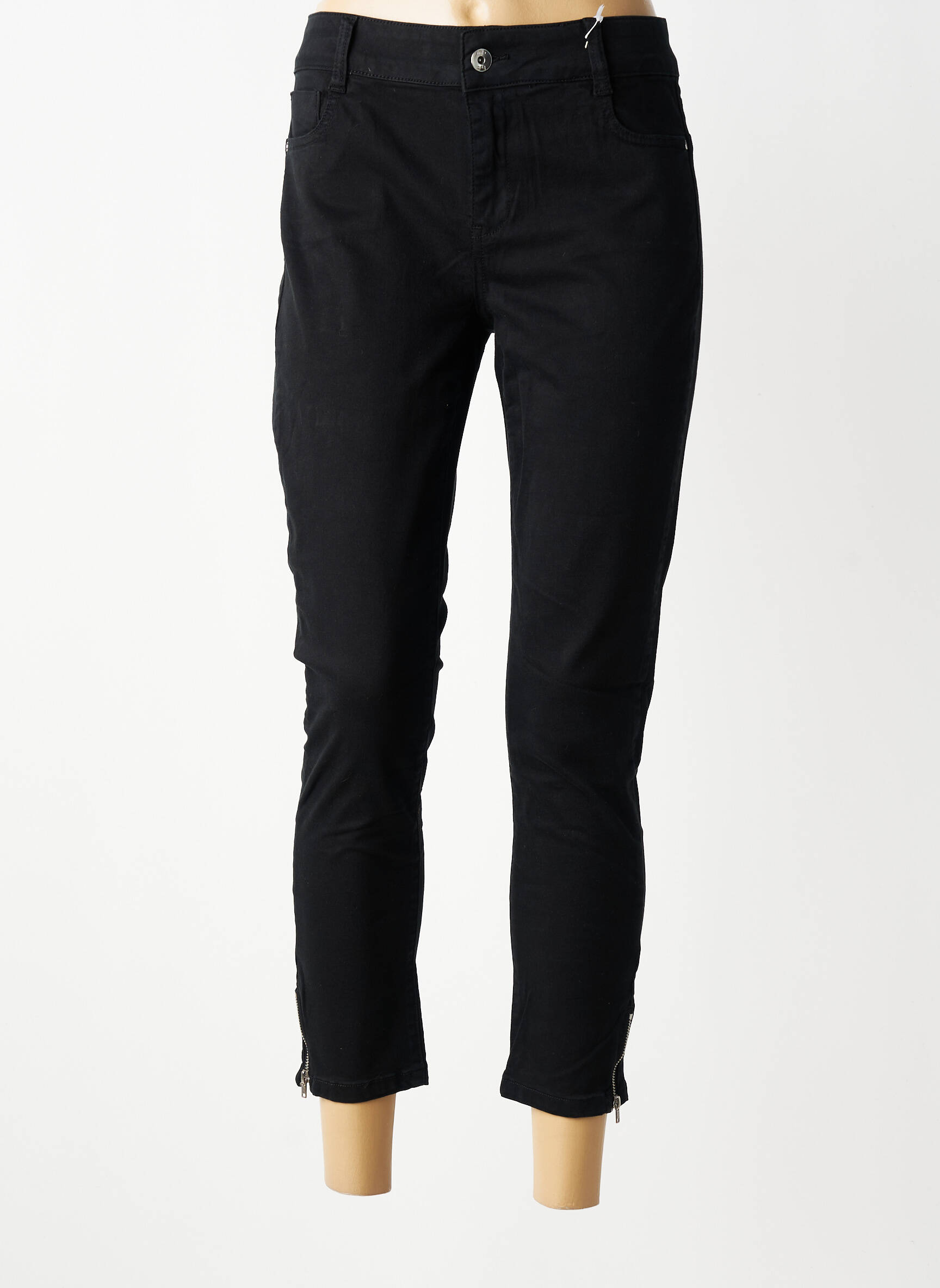 Jeans coupe slim stretch taille normale noir LPB LES PETITES BOMBES  femme