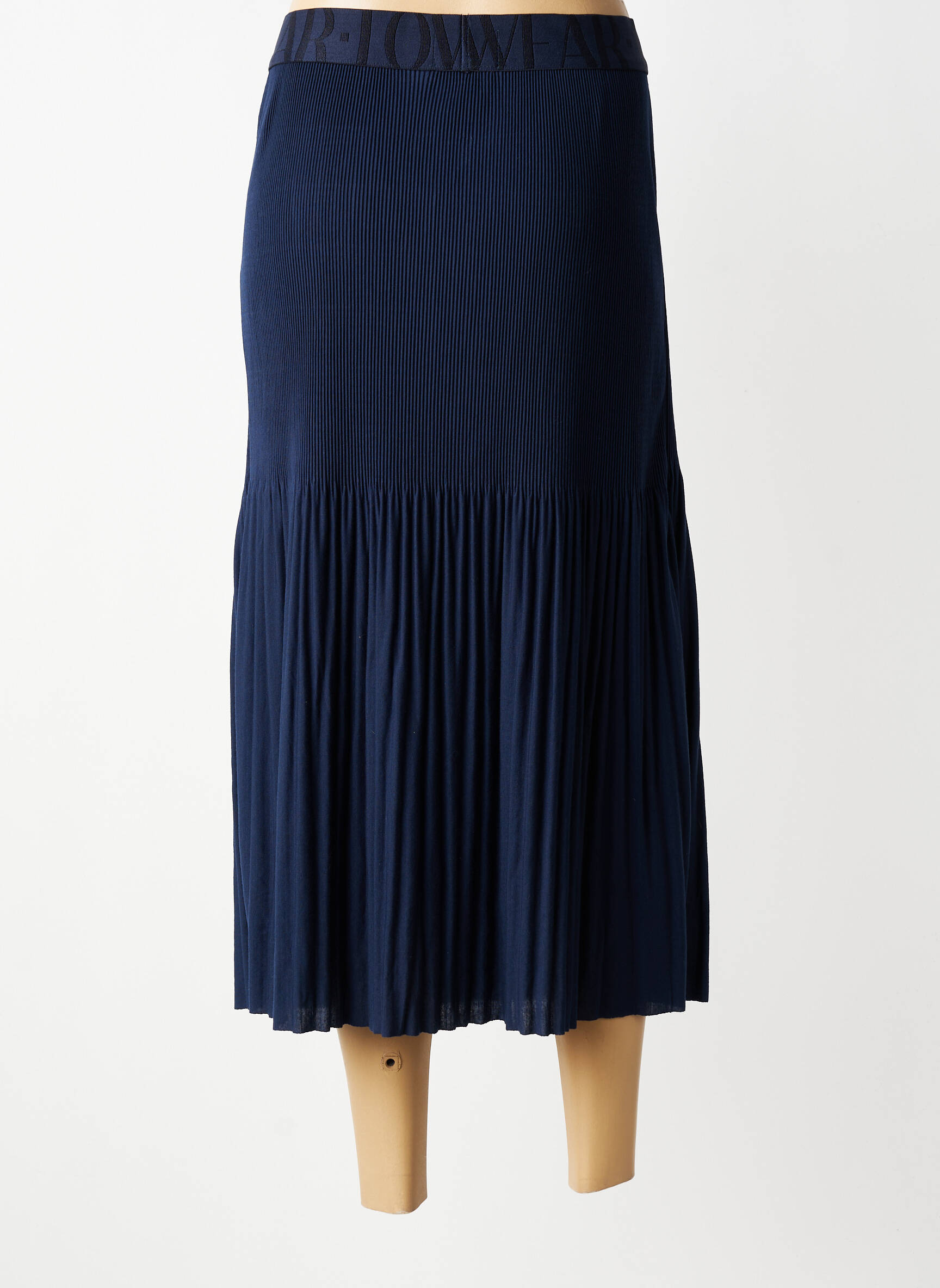 Jupe longue tissage plissé bleu STREET ONE femme