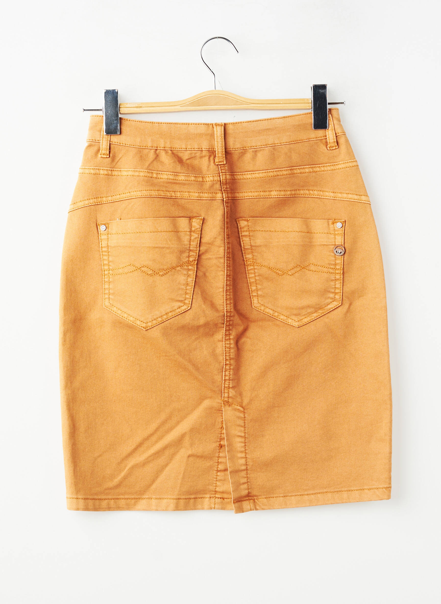 Jupe courte poches orange CREAM femme