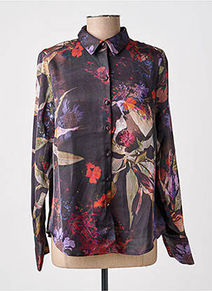 Chemisier imprimé fleurs manches longues noir LPB LES PETITES BOMBES  femme