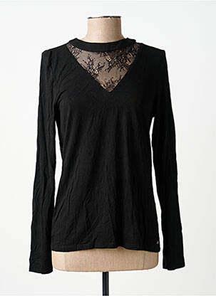 Top manches longues manches longues noir MAE MAHE femme