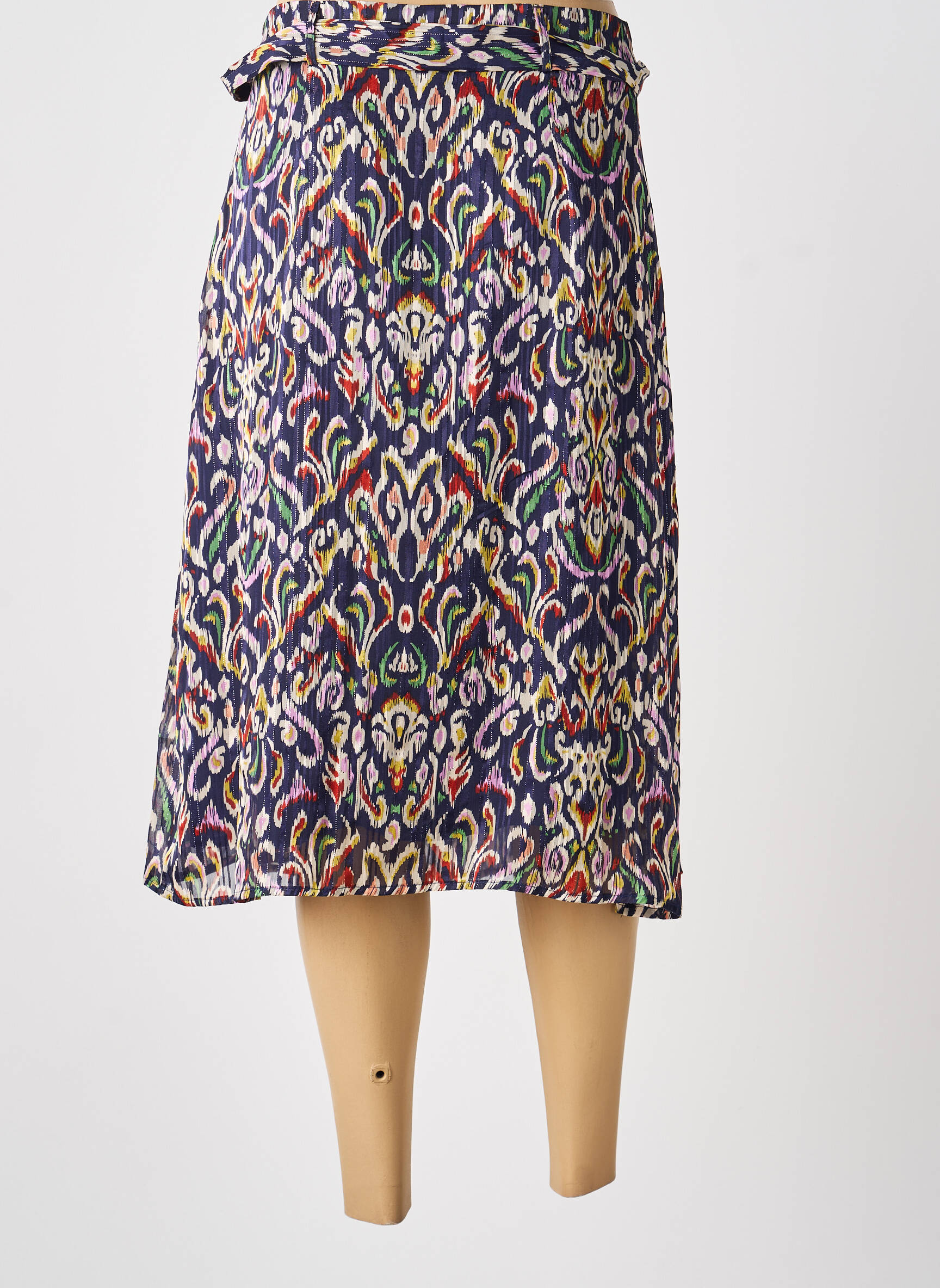 Jupe mi-longue taille normale bleu MOLLY BRACKEN femme